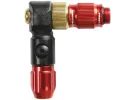 Koncovka hustilky LEZYNE PUMP CHUCK ABS-1 PRO HP CHUCK BRAIDED BLACK / RED