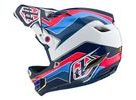 Integrální helma Troy Lee Designs D4 POLYACRALITE MIPS BLOCK BLUE / WHITE 2024