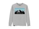 Pánské tričko PEATY'S PUBWEAR TRIKO S DLOUHÝM RUKÁVEM 3 PEAKS SUNRISE / HEATHER GREY