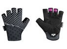 Letní krátkoprsté rukavice FORCE POINTS LADY bez zapínání, černo-bílé