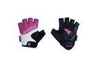 Dětské krátkoprsté rukavice FORCE RAB 2 KID, černo-růžovo-bílé