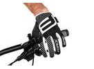 Letní dlouhoprsté rukavice FORCE MTB SPID bez zapínání, černé