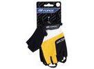 Letní krátkoprsté rukavice FORCE SECTOR gel, černo-žluté