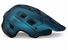 Helma MET TERRANOVA teal modrá černá metalická matná