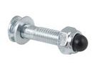Podsedlový šroub+matice M8x35mm Fe, stříbrný