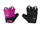 Letní krátkoprsté rukavice FORCE SECTOR LADY gel, černo-růžové