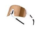 brýle FORCE ELECTRA bílé, hnědé zrc. sklo