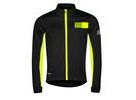 Pánská zimní bunda FORCE FROST softshell, černo-fluo