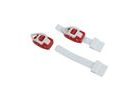 Přezky náhradní na FORCE tretry, bílo - červené