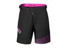 Dámské kraťasy do pasu s odnímatelnou vložkou FORCE STORM LADY, černo-růžové