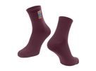 Krátké ponožky FORCE COLOUR, vínové