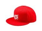 Kšiltovka Troy Lee Designs FLAT BILL SNAPBACK BADGE TEAM, red