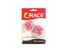 Sada světel přední+zadní 4RACE LS03 silicon, růžová