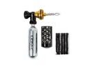 Sada pro opravu bezdušových plášťů LEZYNE TUBELESS CO2 BLASTER BLACK / GOLD