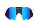 Brýle FORCE GRIP bílé, modrá revo skla