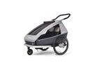 Odpružený vozík za kolo CROOZER KID FOR 2 Keeke STONE GREY 2020 2v1
