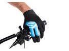 Letní dlouhoprsté rukavice FORCE MTB POWER, černo-modré