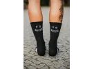 Dlouhé ponožky na kolo Kolo je Láska It Is Watt It Is, černá