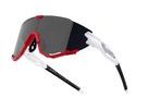 Brýle FORCE CREED bílo-červené, černá zrc. skla