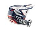 Integrální helma Troy Lee Designs D4 POLYACRYLITE QUALIFIER BLUE / WHITE 2025