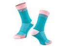 Dlouhé ponožky FORCE STREAK, modro-růžové