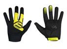 Letní dlouhoprsté rukavice FORCE MTB POWER, černo-fluo