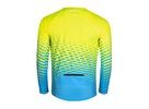 Pánský dres s dlouhým rukávem FORCE MTB ANGLE, fluo-modrý