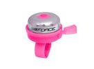 Zvonek FORCE KLASIK Fe/plast 22,2mm, růžový