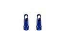 Čepičky galuskového ventilku s klíčem, hliníkové, modré