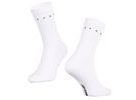 Dlouhé ponožky FORCE SNAP SPORT, bílé S-M/36-41
