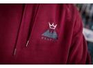 Mikina PEATY'S PUBWEAR MIKINA S KAPUCÍ SUMMIT BURGUNDY