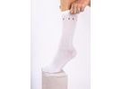 Dlouhé ponožky FORCE SNAP SPORT, bílé S-M/36-41