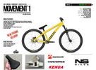 Dirtové kolo NS Bikes Movement 1 yellow Splash 2025