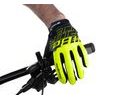 Letní dlouhoprsté rukavice FORCE MTB SWIPE, černo-fluo
