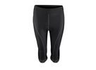 Dámské 3/4 kalhoty do pasu s vložkou FORCE LADY BIKE, černé