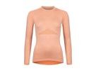 Dámské funkční triko FORCE SOFT LADY dlouhý rukáv, meruňkové