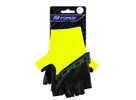 Letní krátkoprsté rukavice FORCE EVEN bez zapínání, fluo-černé