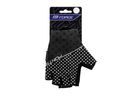 Letní krátkoprsté rukavice FORCE POINTS LADY bez zapínání, černo-bílé