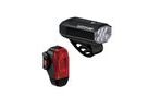 Sada světel LEZYNE LIGHT PAIR MICRO DRIVE 800+ / KTV DRIVE PRO+ PAIR SATIN BLACK / BLACK