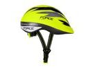 Dětská helma FORCE FUN STRIPES, fluo-černo-šedá