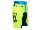 Pánské kraťasy do pasu s odnímatelnou vložkou FORCE MTB-11, fluo