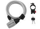 Zámek spirálový FORCE RON s držákem 185cm/8mm, čirý