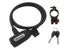 Zámek spirálový FORCE LUX s držákem 120cm/8mm, černý