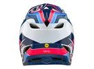 Integrální helma Troy Lee Designs D4 POLYACRALITE MIPS BLOCK BLUE / WHITE 2024