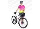Dámský dres s krátkým rukávem FORCE MTB ANGLE LADY, růžovo-fluo