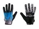 Letní dlouhoprsté rukavice FORCE MTB CORE, modré