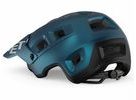 Helma MET TERRANOVA teal modrá černá metalická matná