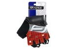 Letní krátkoprsté rukavice FORCE SQUARE, červené