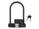 Zámek podkova FORCE s držákem, 11,5x18,9 cm, černý