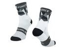 Dlouhé ponožky FORCE TRIANGLE, bílo-šedo-černé